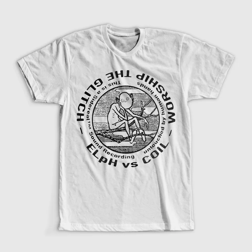 coil-worship-the-glitch-t-shirt-blanc-taille-l image 1