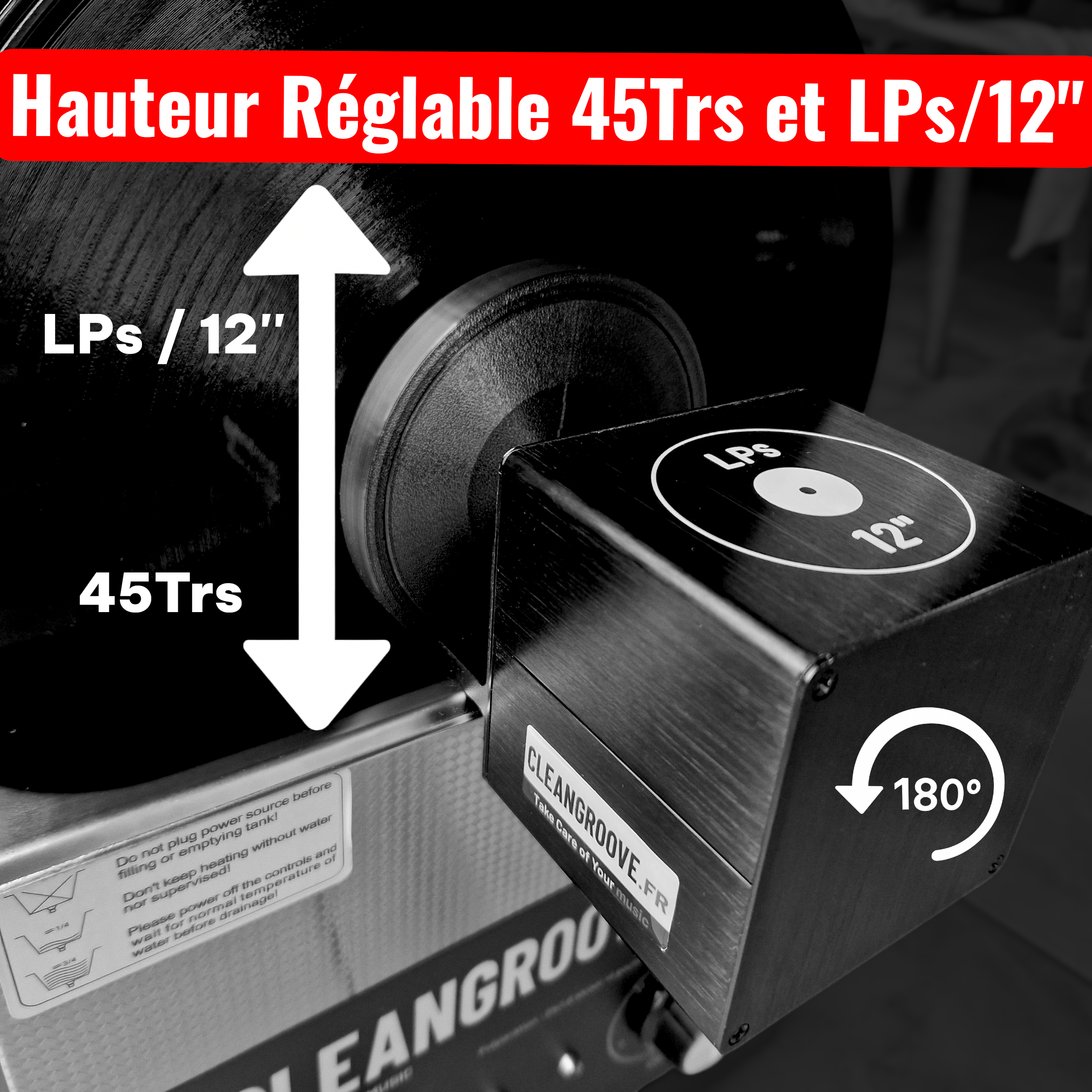 cleangroove-v3-kit-nettoyeur-vinyle-ultrason-bac-240w image 3