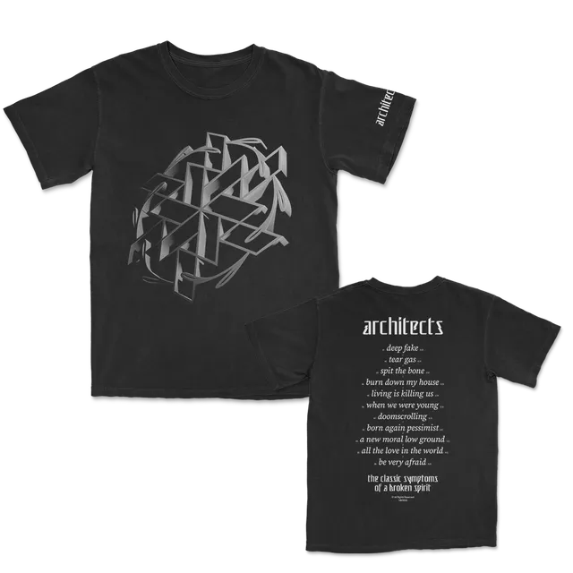 architects-classic-symptoms-of-a-broken-spirit-t-shirt-noir-coton image 1