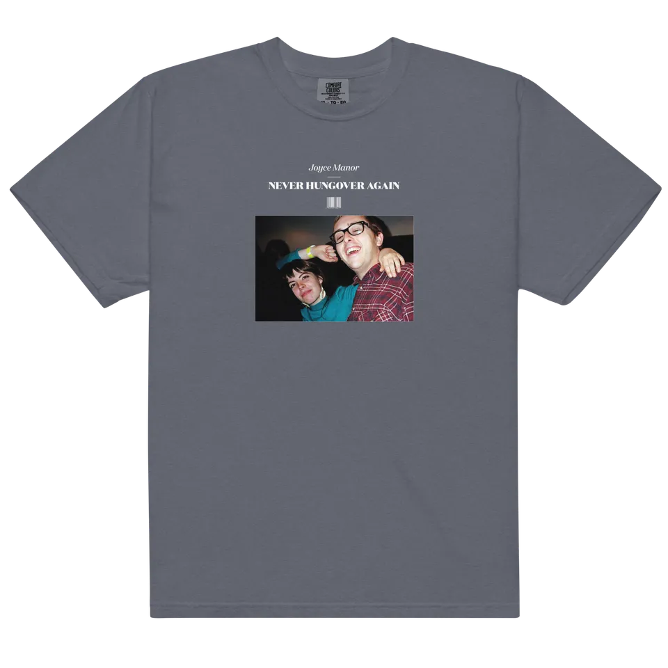 joyce-manor-never-hungover-again-t-shirt-bleu-coton image 1