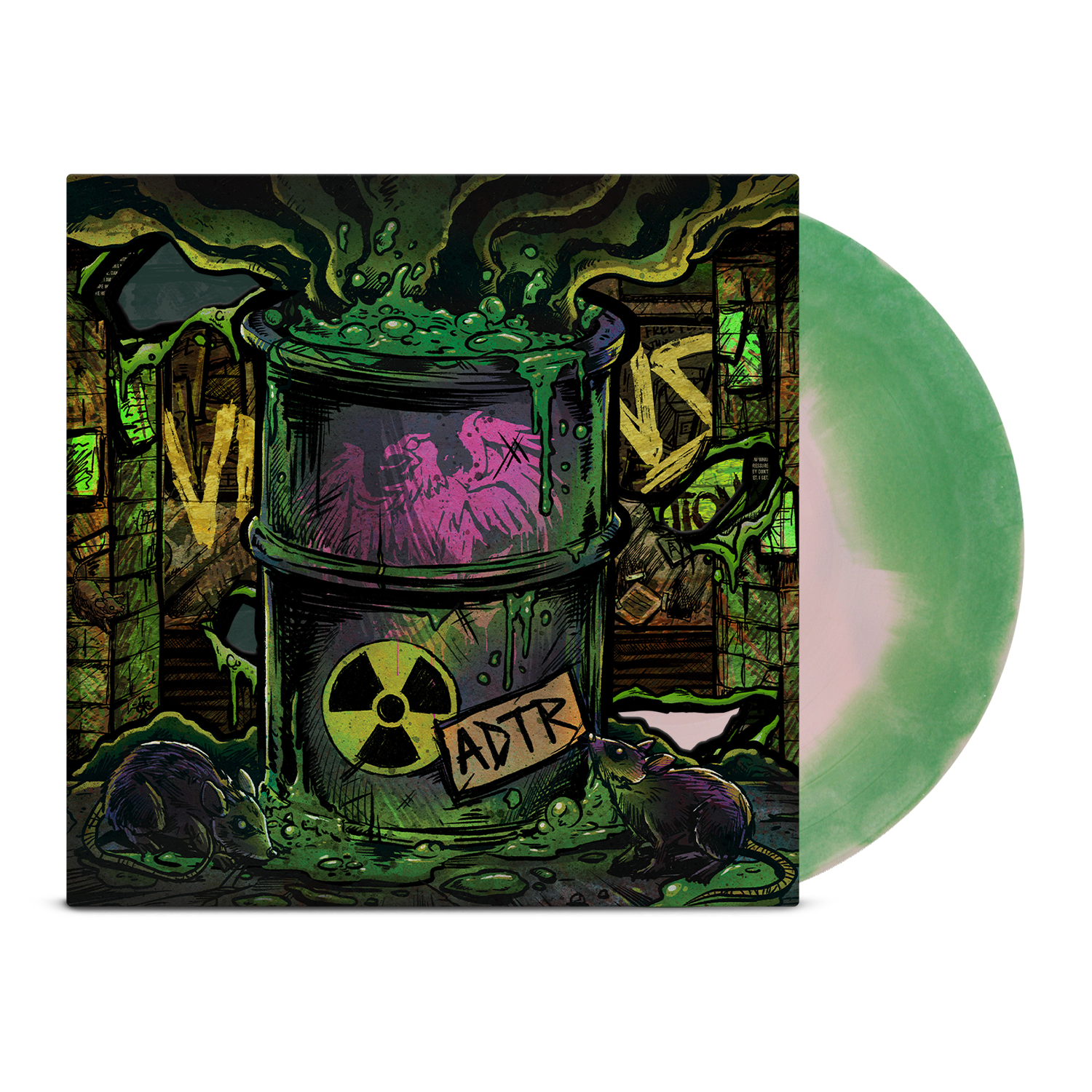 a-day-to-remember-bad-vibrations-vinyle-rose-vert-lp image 1