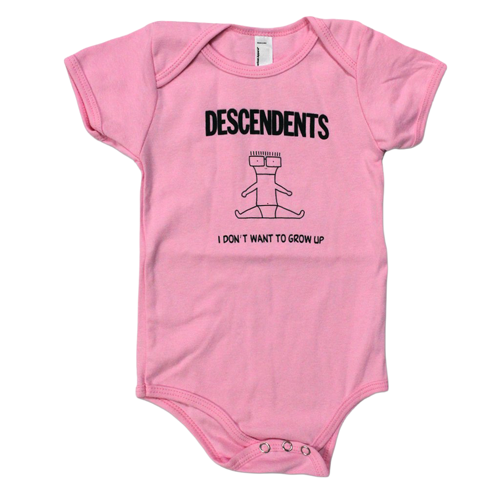 descendents-i-don-t-want-to-grow-up-body-rose-6m-coton image 1