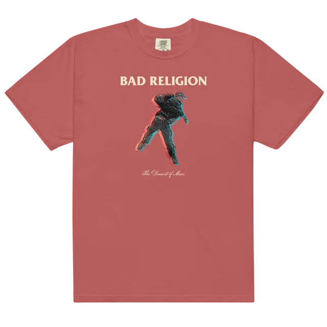 bad-religion-the-dissent-of-man-t-shirt-rouge-crimson-coton image 1