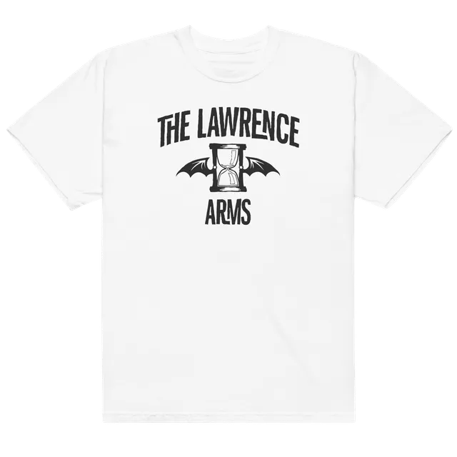 the-lawrence-arms-flappy-logo-t-shirt-blanc-taille-m image 1