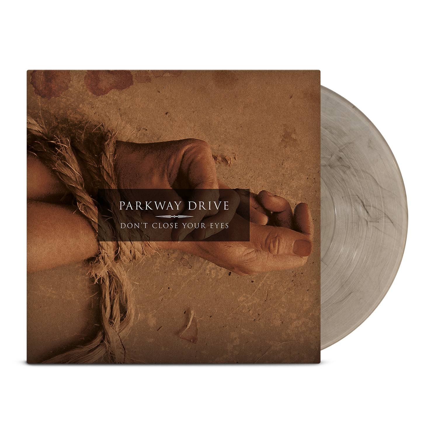 parkway-drive-don-t-close-your-eyes-vinyle-clear-black-smoke image 1