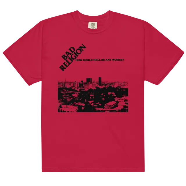 epitaph-how-could-hell-be-any-worse-t-shirt-rouge image 1