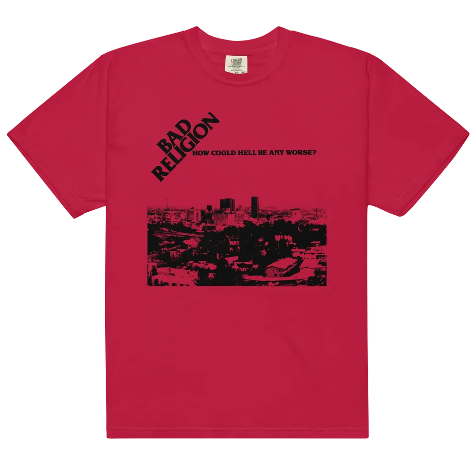 epitaph-how-could-hell-be-any-worse-t-shirt-rouge image 1