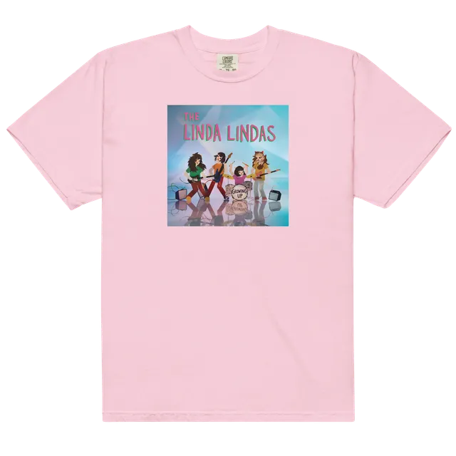 growing-up-t-shirt-rose-clair-coton-artwork-album image 1