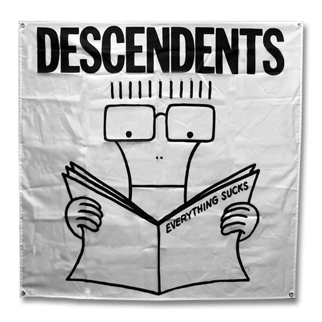 descendents-everything-sucks-drapeau-blanc-46-pouces image 1