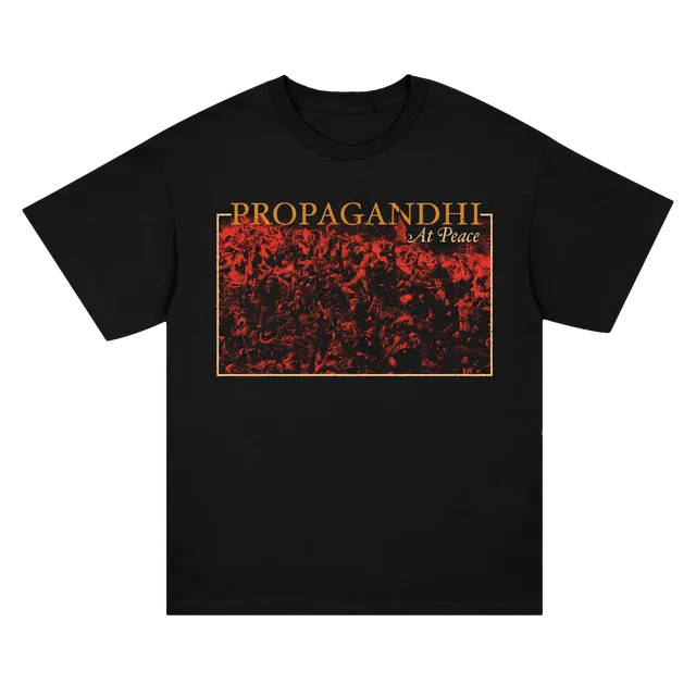 propagandhi-at-peace-t-shirt-noir-coton-album image 1
