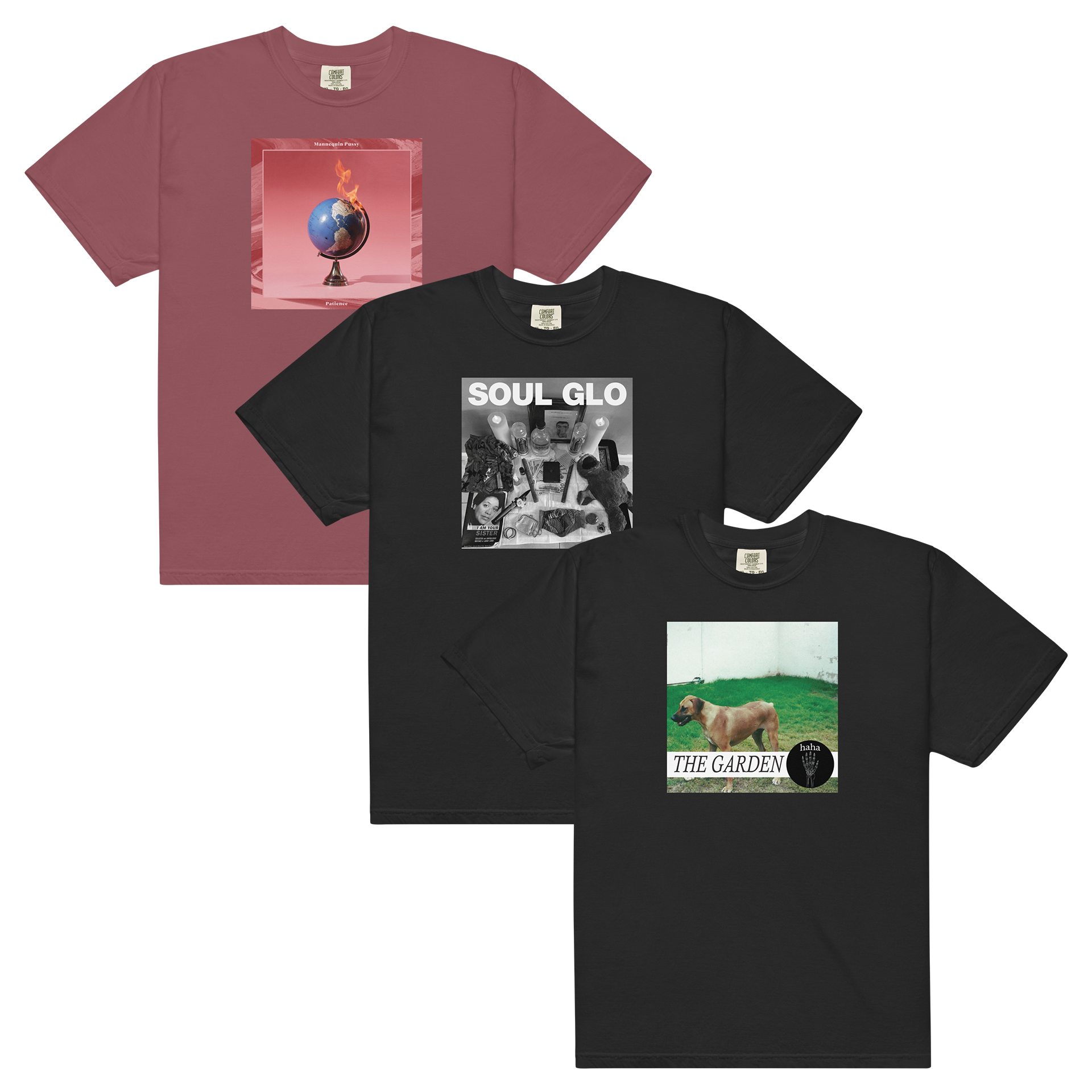mannequin-pussy-soul-glo-the-garden-lot-3-t-shirts-coton image 1