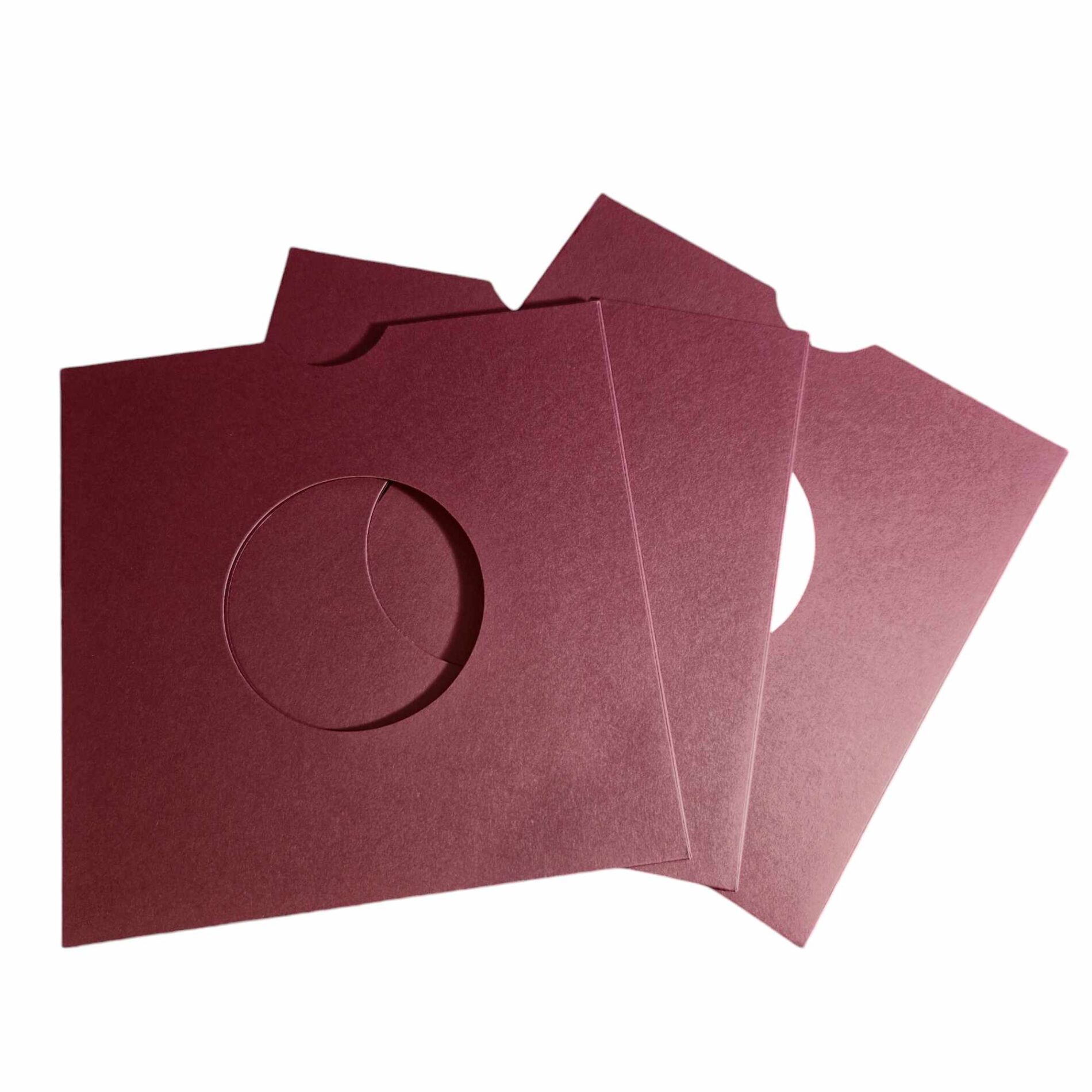 cleangroove-pochettes-vinyle-kraft-rouges-45t-7-x50 image 1