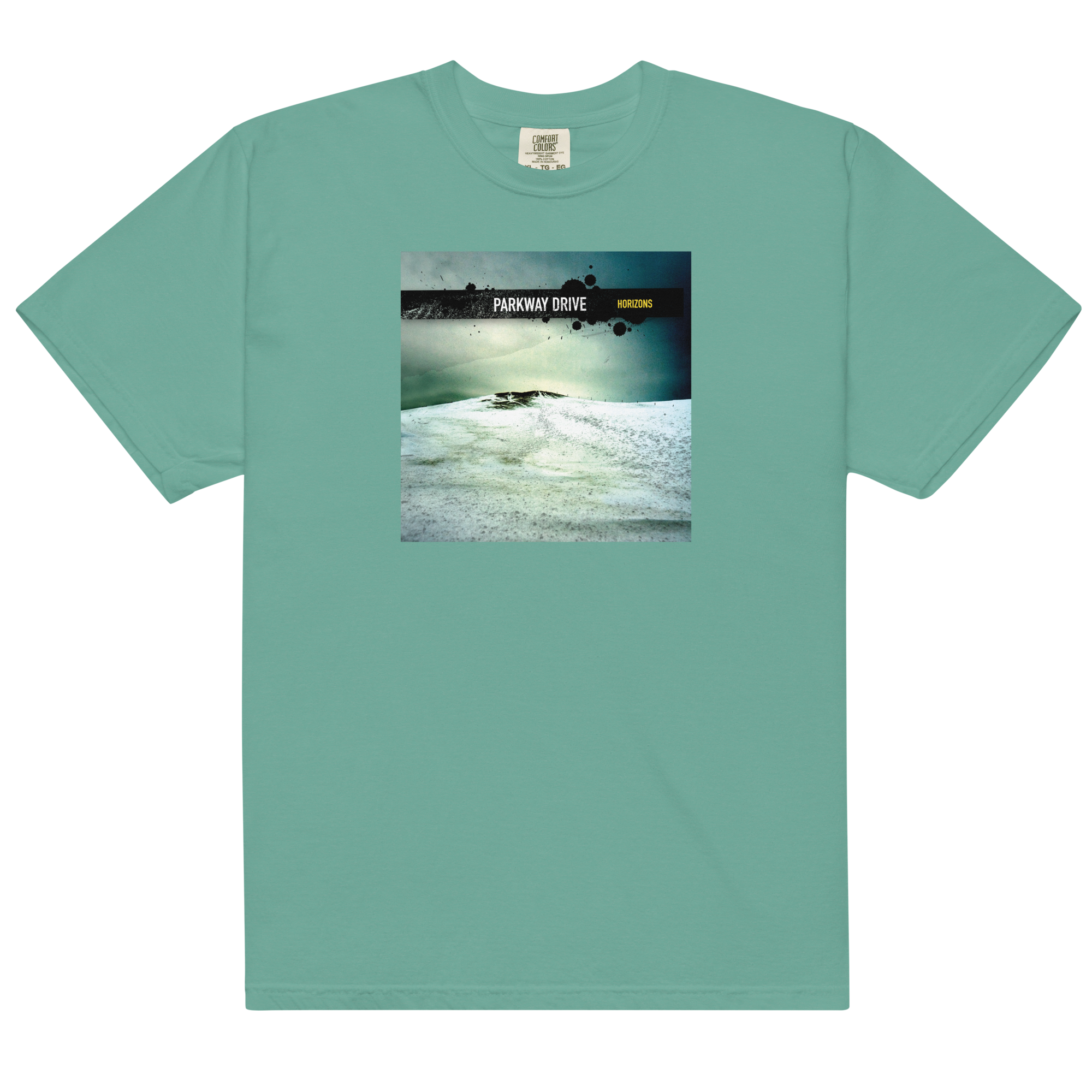 parkway-drive-horizons-t-shirt-vert-seafoam-coton image 1