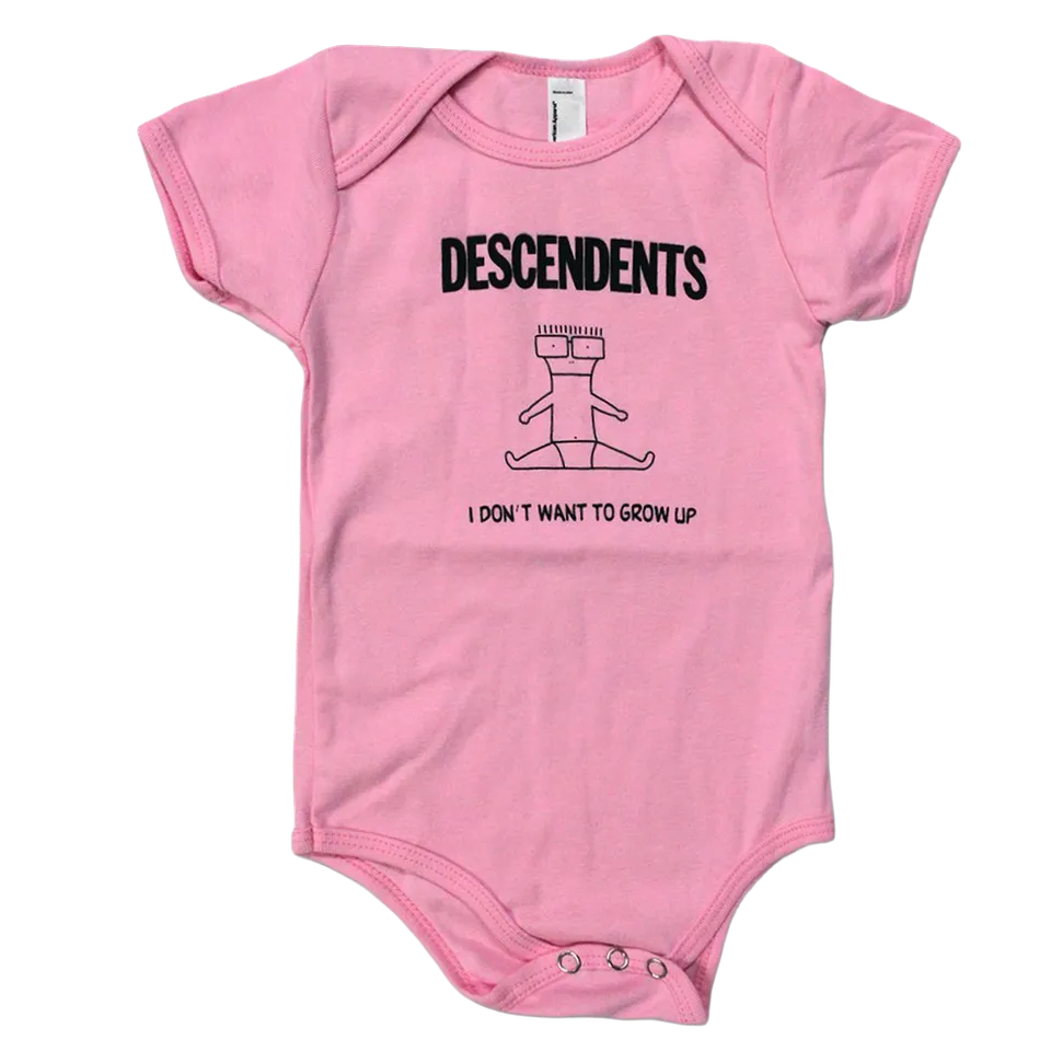 descendents-i-don-t-want-to-grow-up-body-rose-6m-coton image 1