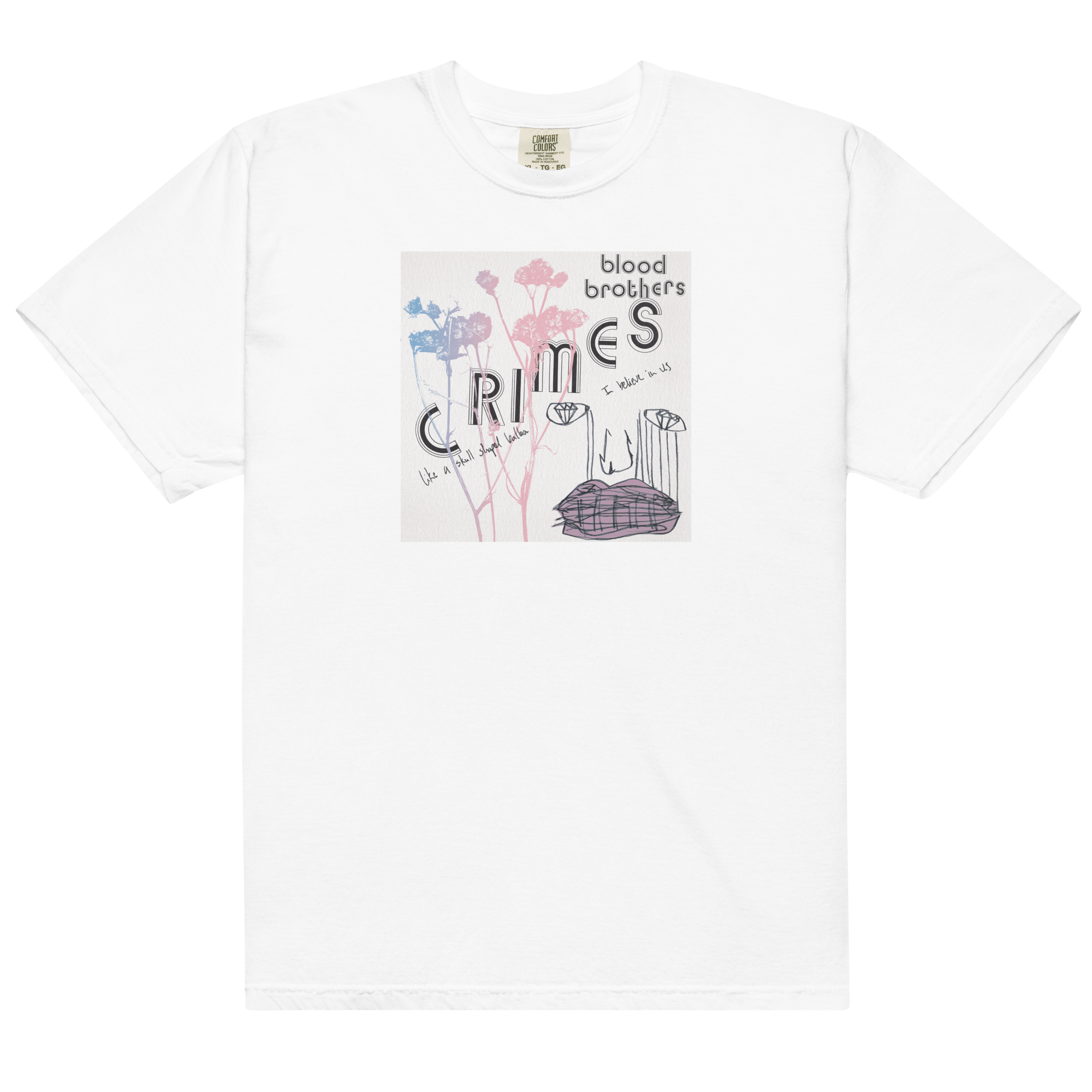blood-brothers-crimes-t-shirt-blanc-coton-s-4xl image 1