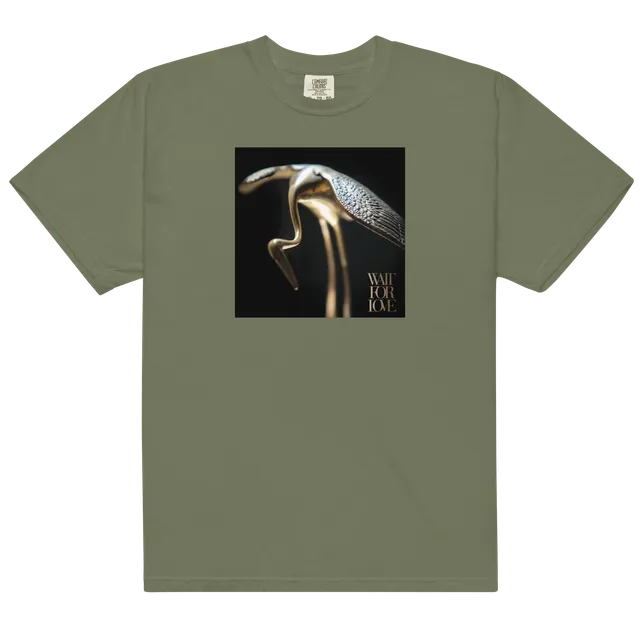 wait-for-love-t-shirt-vert-mousse-coton-s-4xl image 1