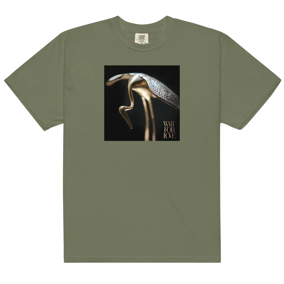 wait-for-love-t-shirt-vert-mousse-coton-s-4xl image 1