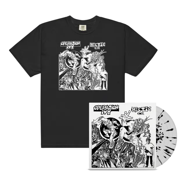 hectic-12-ep-clear-black-t-shirt-noir-bundle image 1