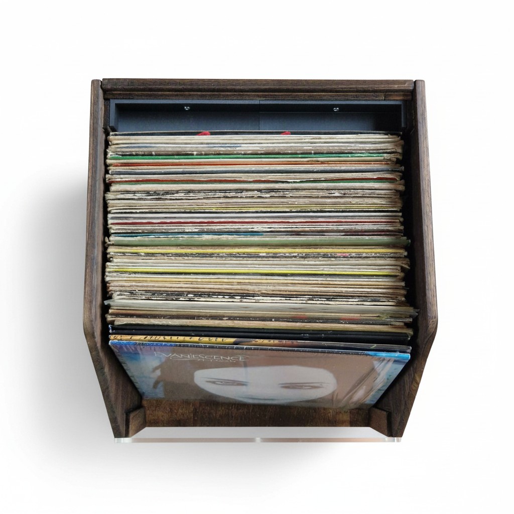 cleangroove-groovebox-lp-v2-caisse-vinyle-80-disques-bois-vieilli image 3