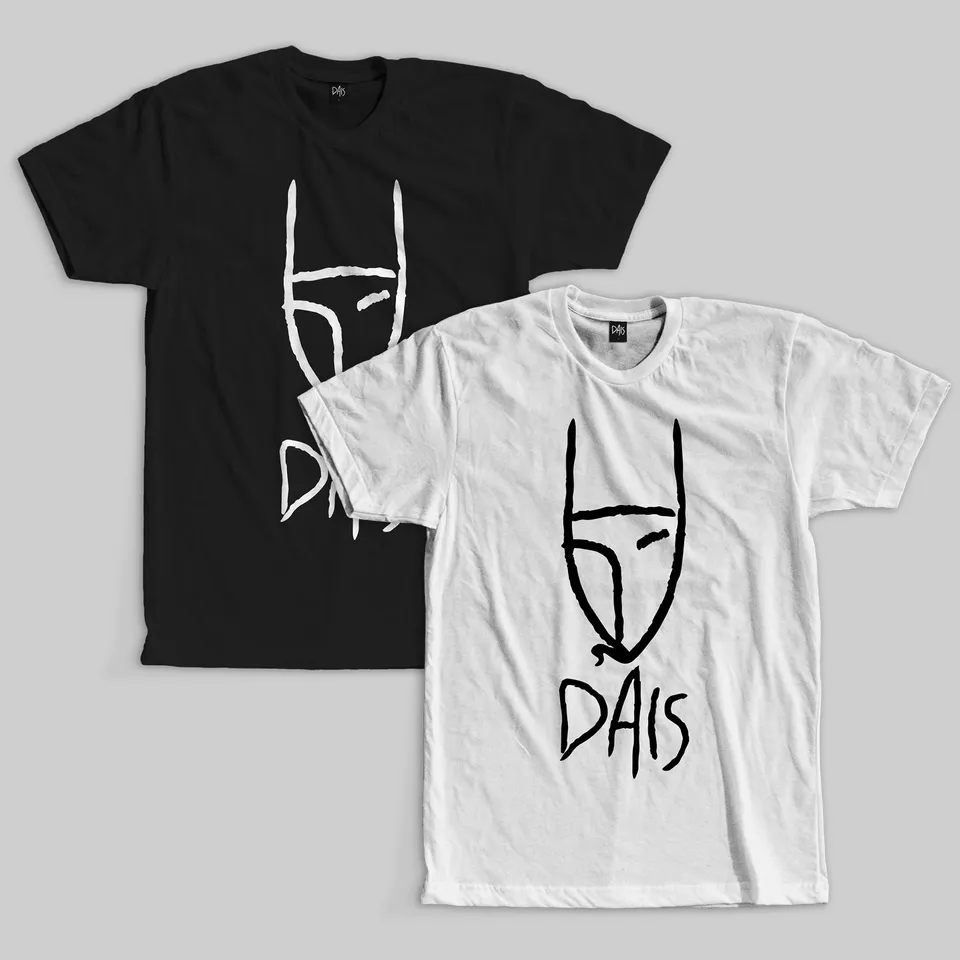 dais-records-dais-logo-t-shirt-noir-coton-taille-l image 1