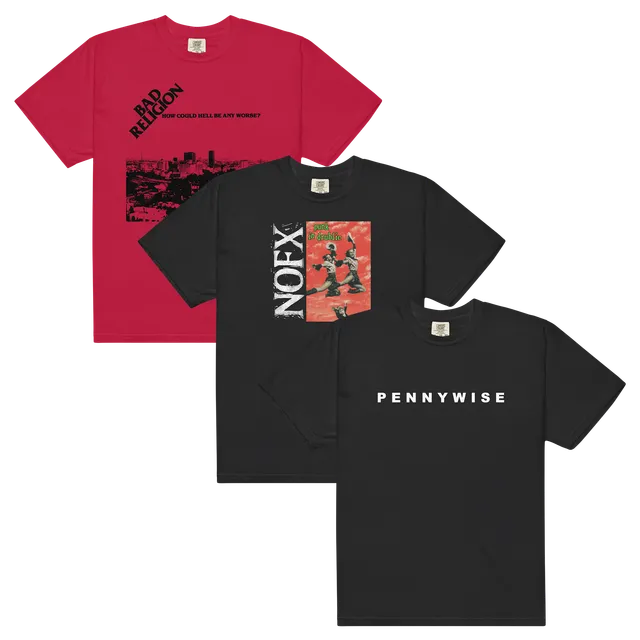epitaph-bad-religion-nofx-pennywise-lot-3-t-shirts image 1