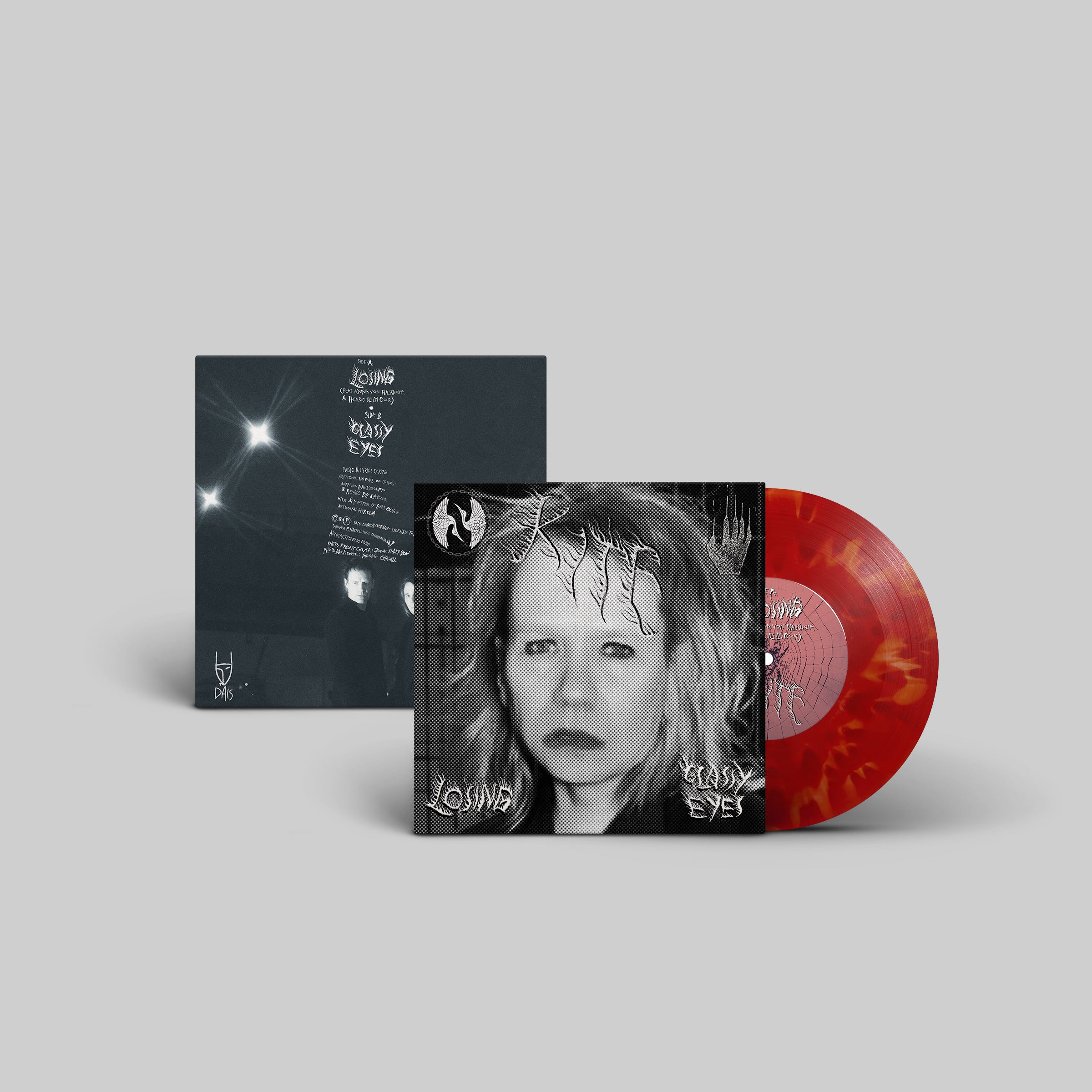 dais-records-kite-losing-glassy-eyes-vinyle-7-noir-synth-pop image 3