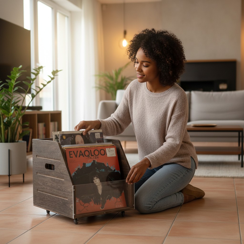 cleangroove-groovebox-lp-v2-caisse-vinyle-80-disques-bois-vieilli image 4