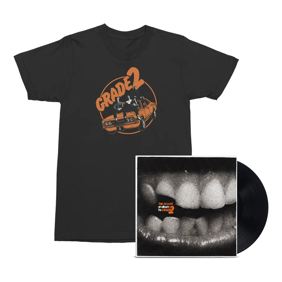 grade-2-talk-about-it-bundle-lp-vinyle-noir-t-shirt image 1