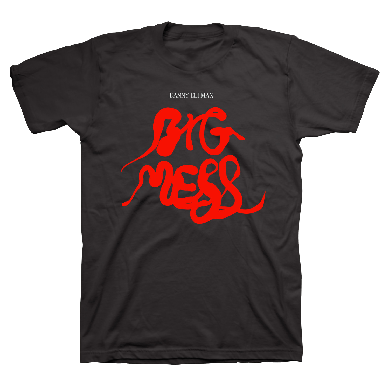 danny-elfman-big-mess-t-shirt-noir-logo-coton image 1