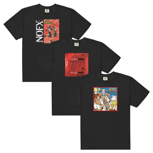 nofx-t-shirt-bundle-3-tees-noir-coton-punk image 1