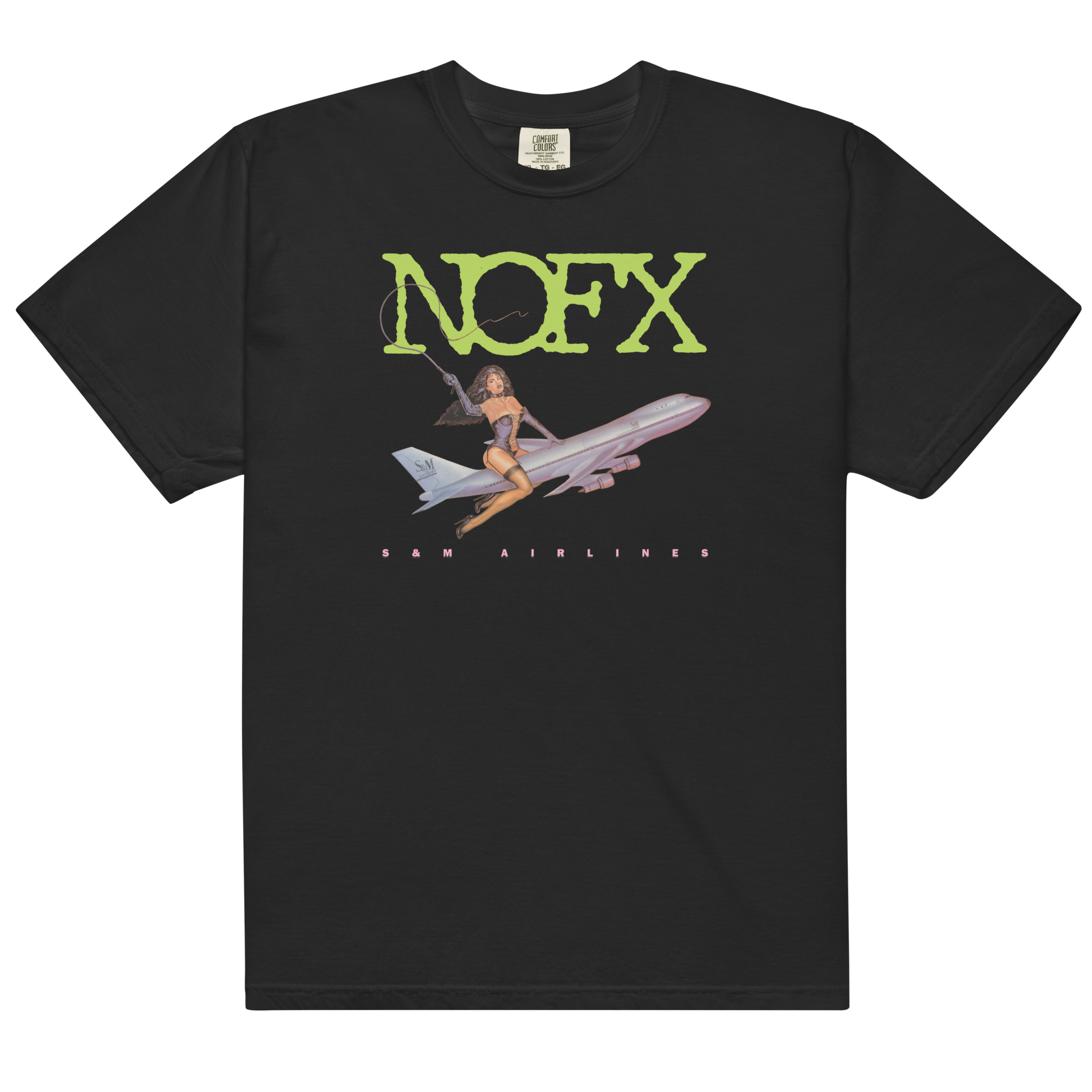 nofx-s-m-airlines-t-shirt-noir-100-coton image 1