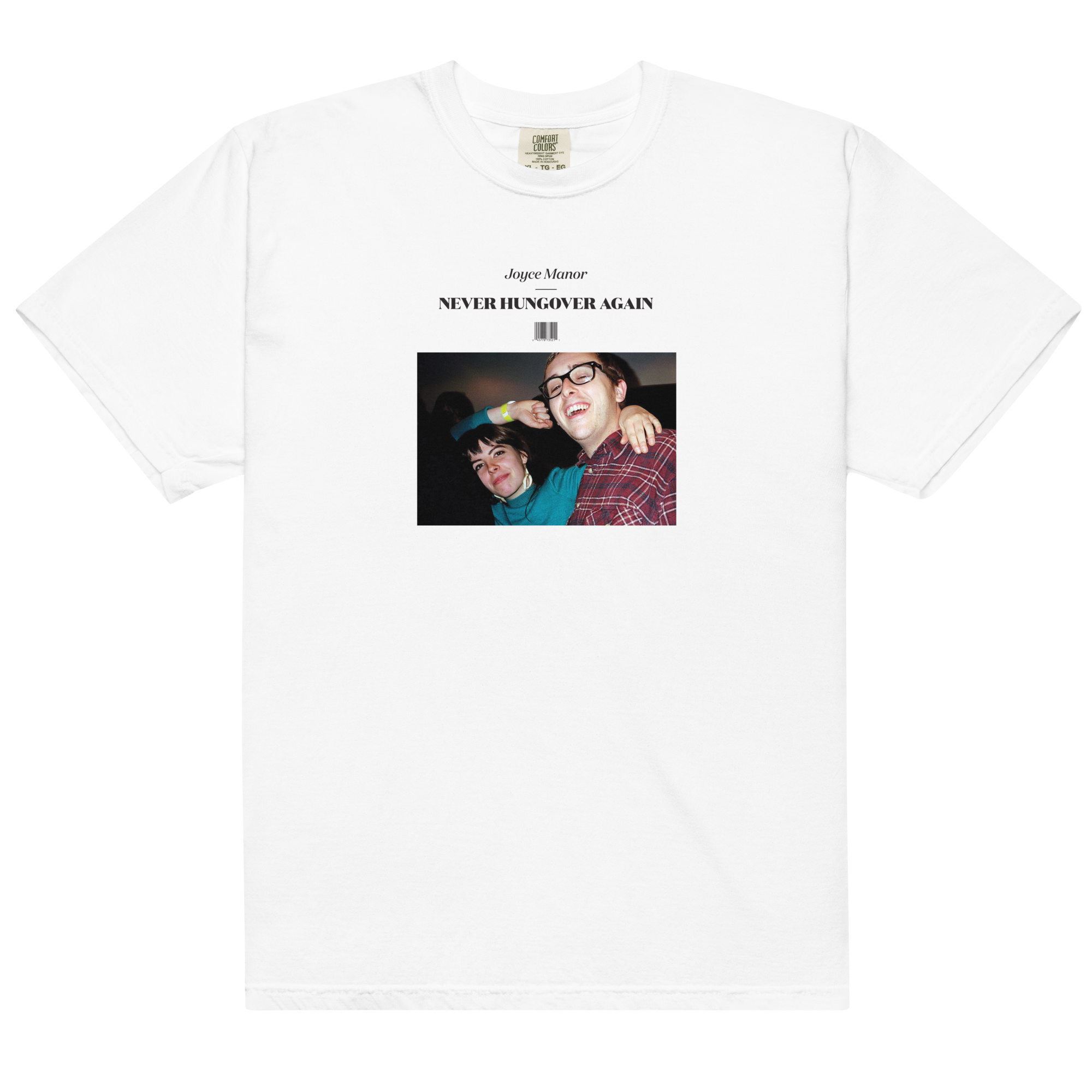 joyce-manor-never-hungover-again-t-shirt-blanc-coton image 1