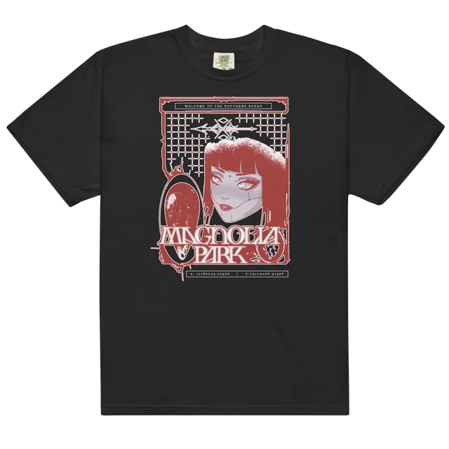 ophelia-welcome-to-the-nocturne-nexus-t-shirt-noir-coton image 1