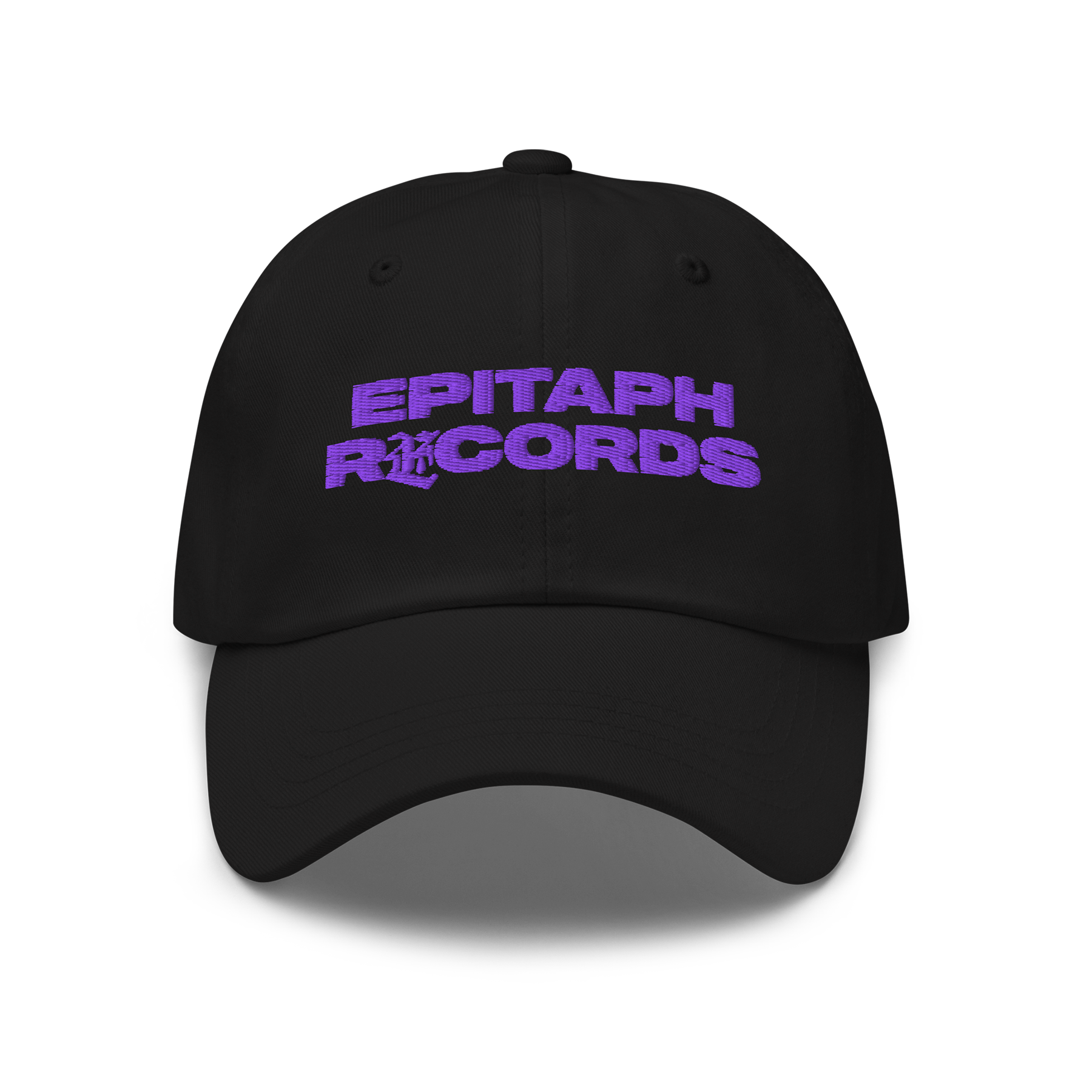 epitaph-records-logo-casquette-dad-hat-noire-brod-e image 1