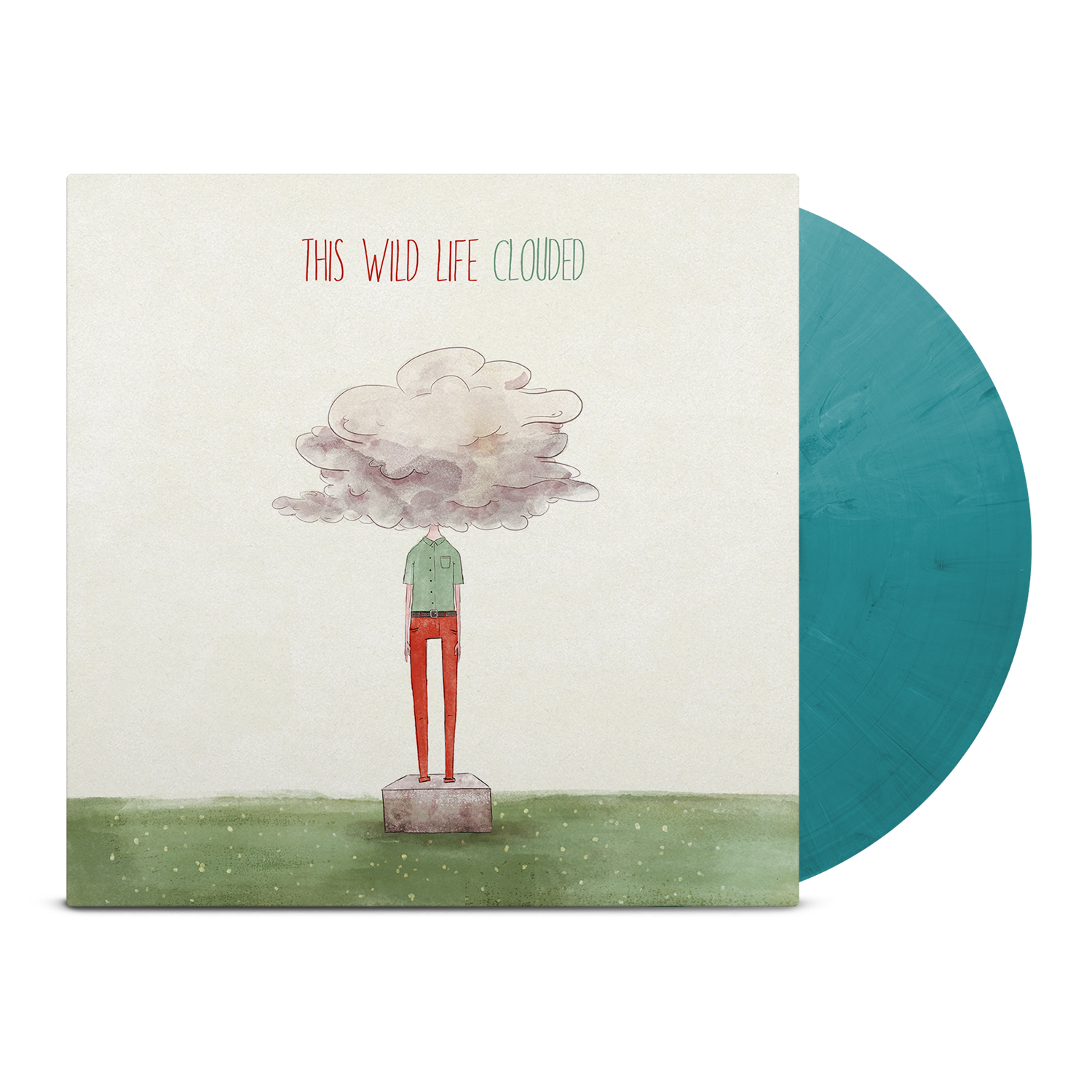 this-wild-life-clouded-lp-vinyle-vert-bleu-blanc image 1