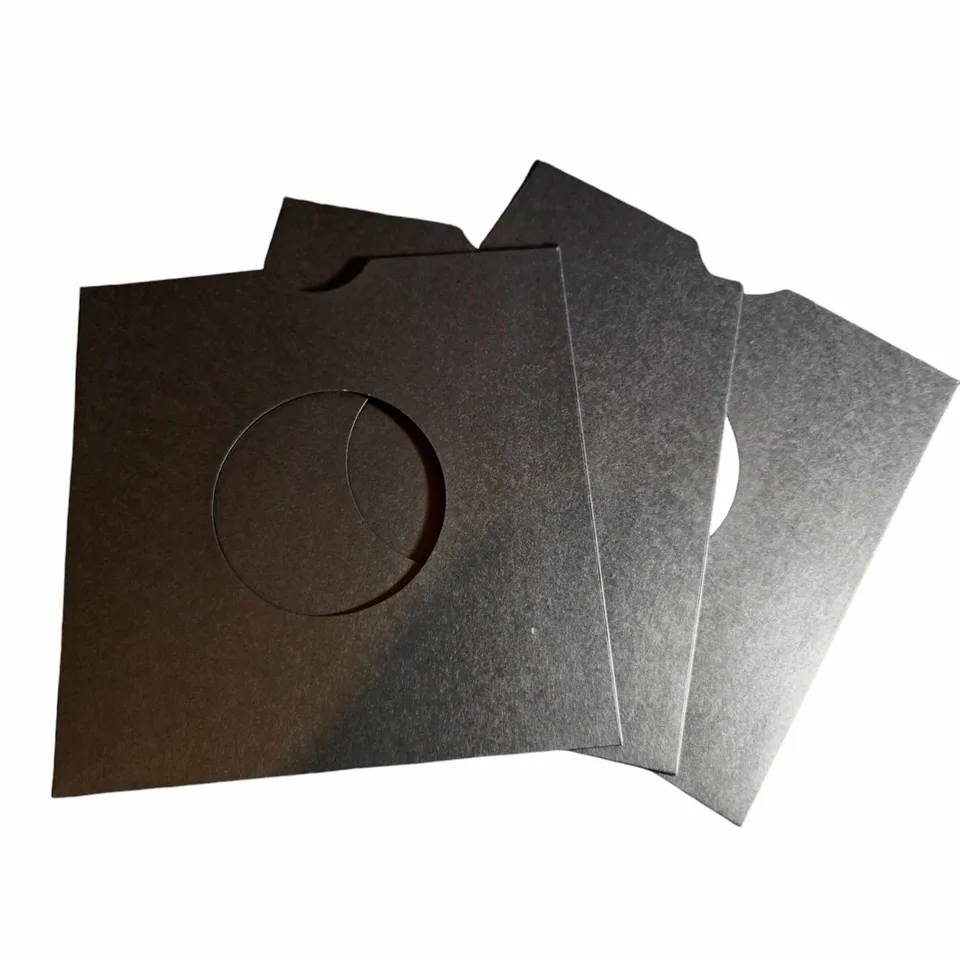 cleangroove-pochettes-vinyle-kraft-noires-45t-7-lot-50-300g image 1