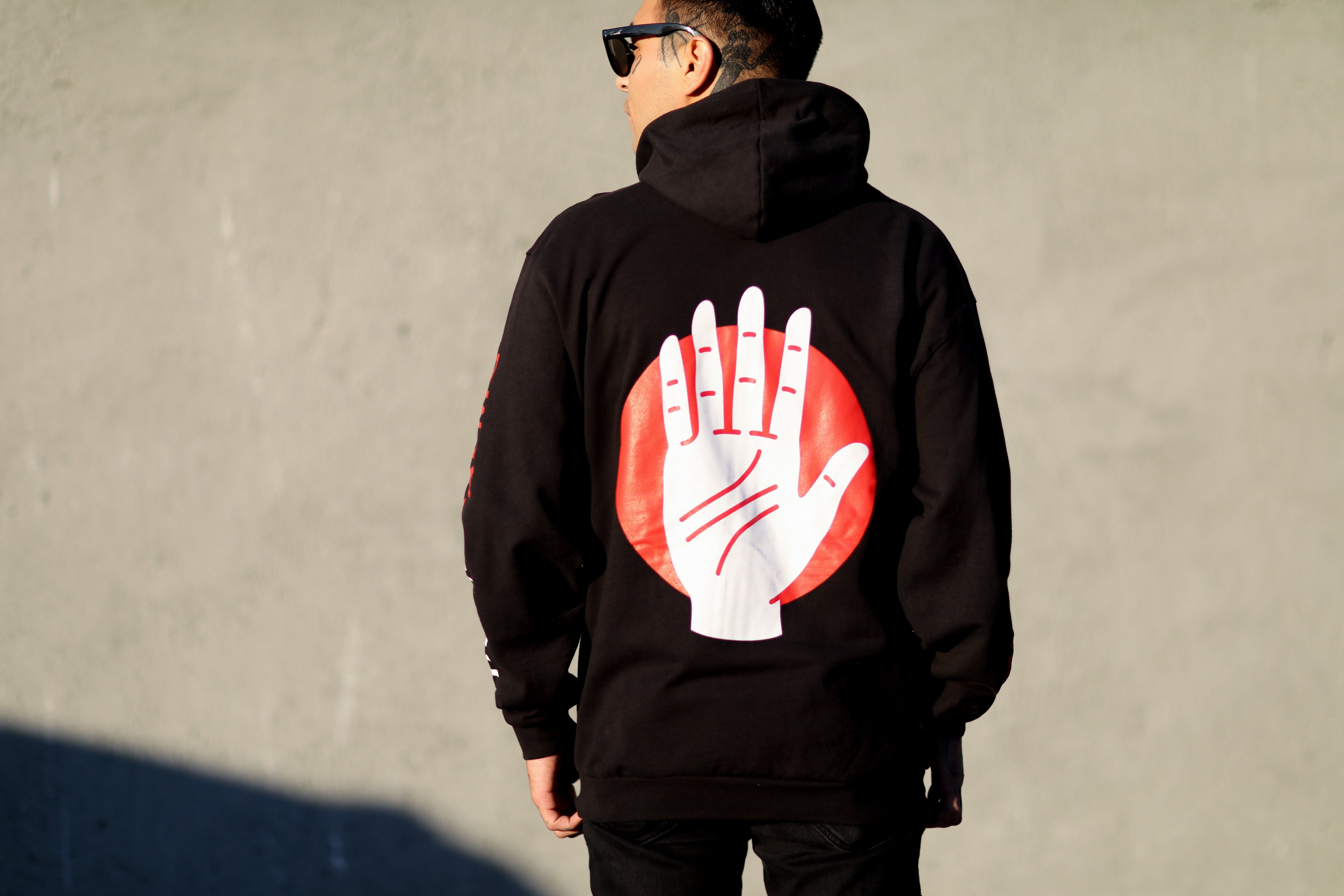 thrice-palms-hoodie-zipp-noir-sweat-capuche image 6
