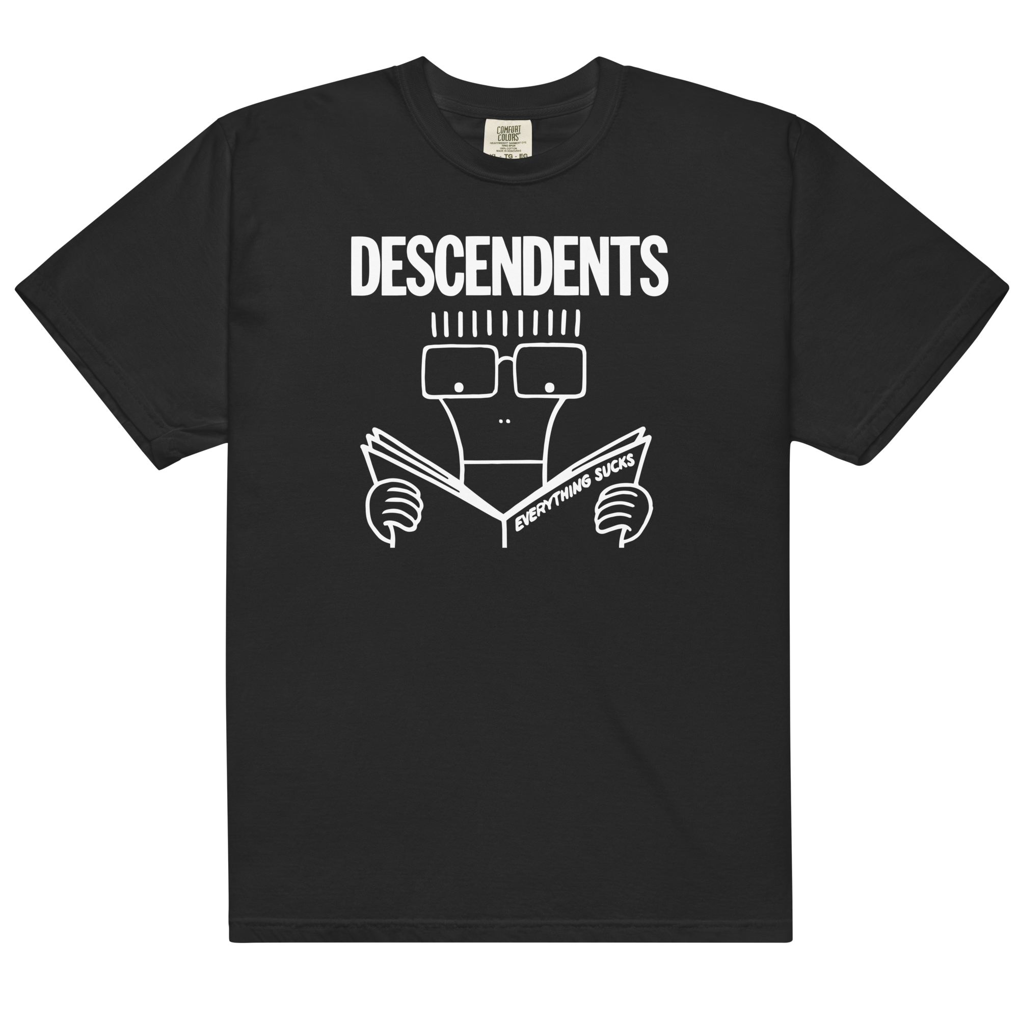 descendents-lot-3-t-shirts-noir-bleu-clair-coton image 2