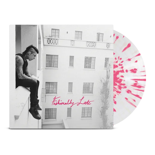 falling-in-reverse-fashionably-late-lp-vinyle-rose-transparent image 1