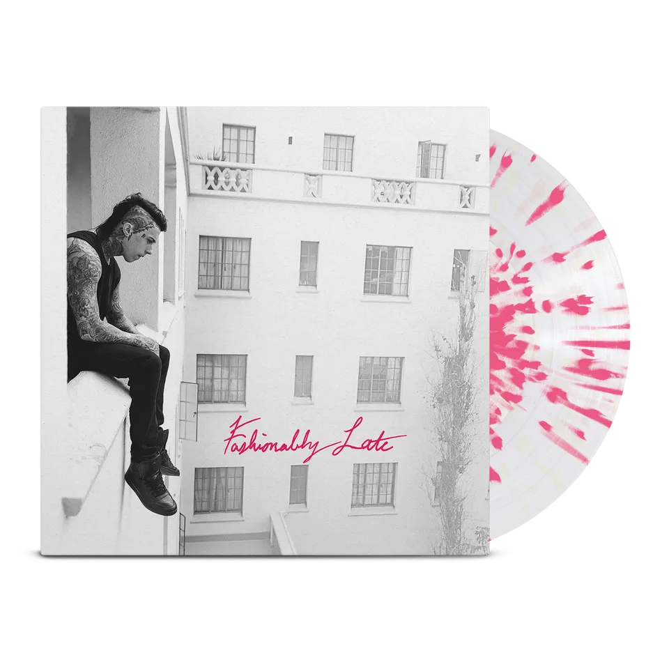 falling-in-reverse-fashionably-late-lp-vinyle-rose-transparent image 1