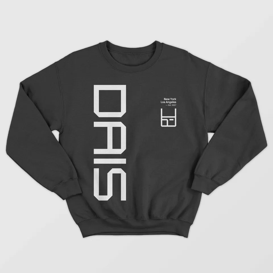 dais-records-pixelated-wordmark-sweat-col-rond-noir-l image 1