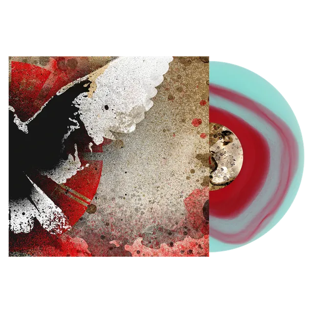 converge-no-heroes-lp-vinyle-galaxy-rouge-bleu-transparent image 1