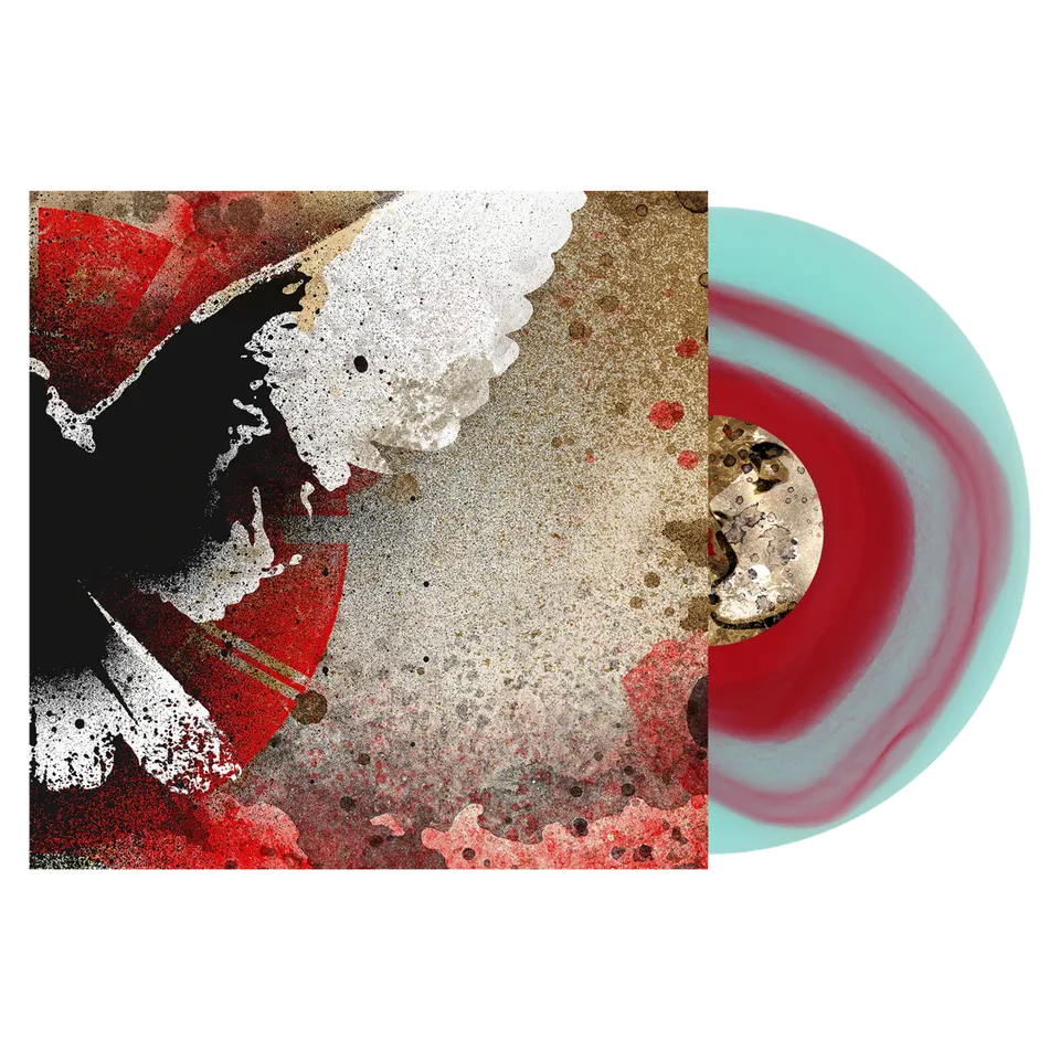 converge-no-heroes-lp-vinyle-galaxy-rouge-bleu-transparent image 1