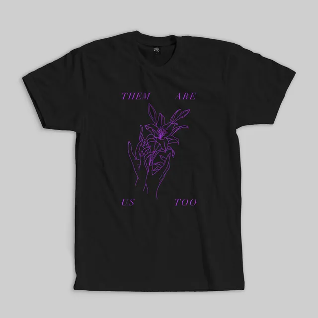 them-are-us-too-amends-t-shirt-noir-large-violet image 1