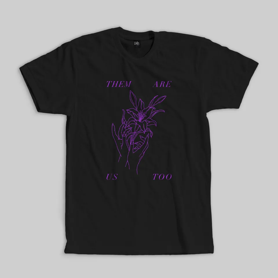 them-are-us-too-amends-t-shirt-noir-large-violet image 1