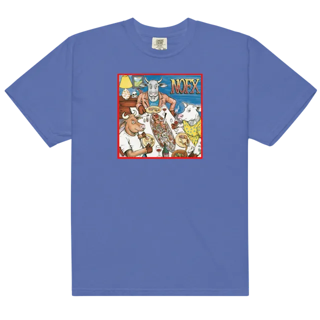 nofx-liberal-animation-t-shirt-bleu-coton-artwork-album image 1