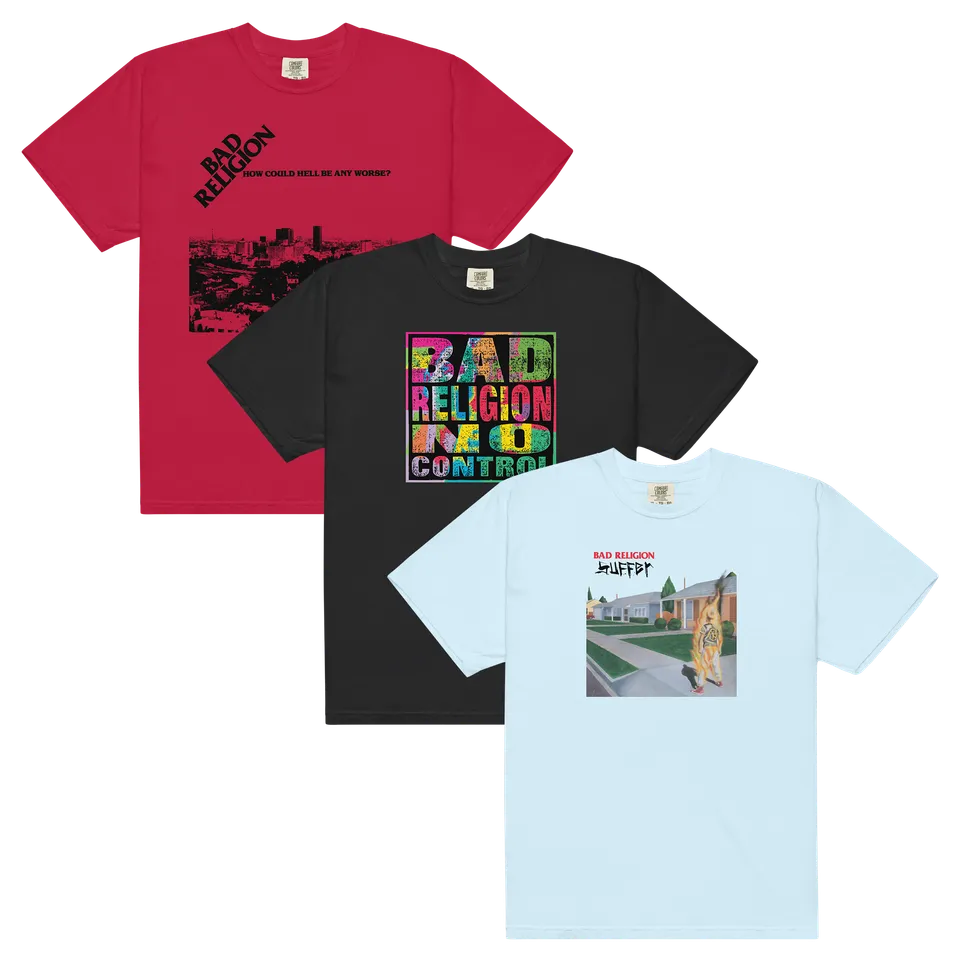bad-religion-lot-3-t-shirts-suffer-no-control-coton image 1