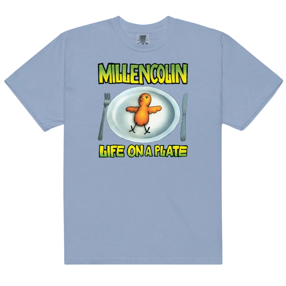 pennywise-life-on-a-plate-t-shirt-bleu-coton image 1