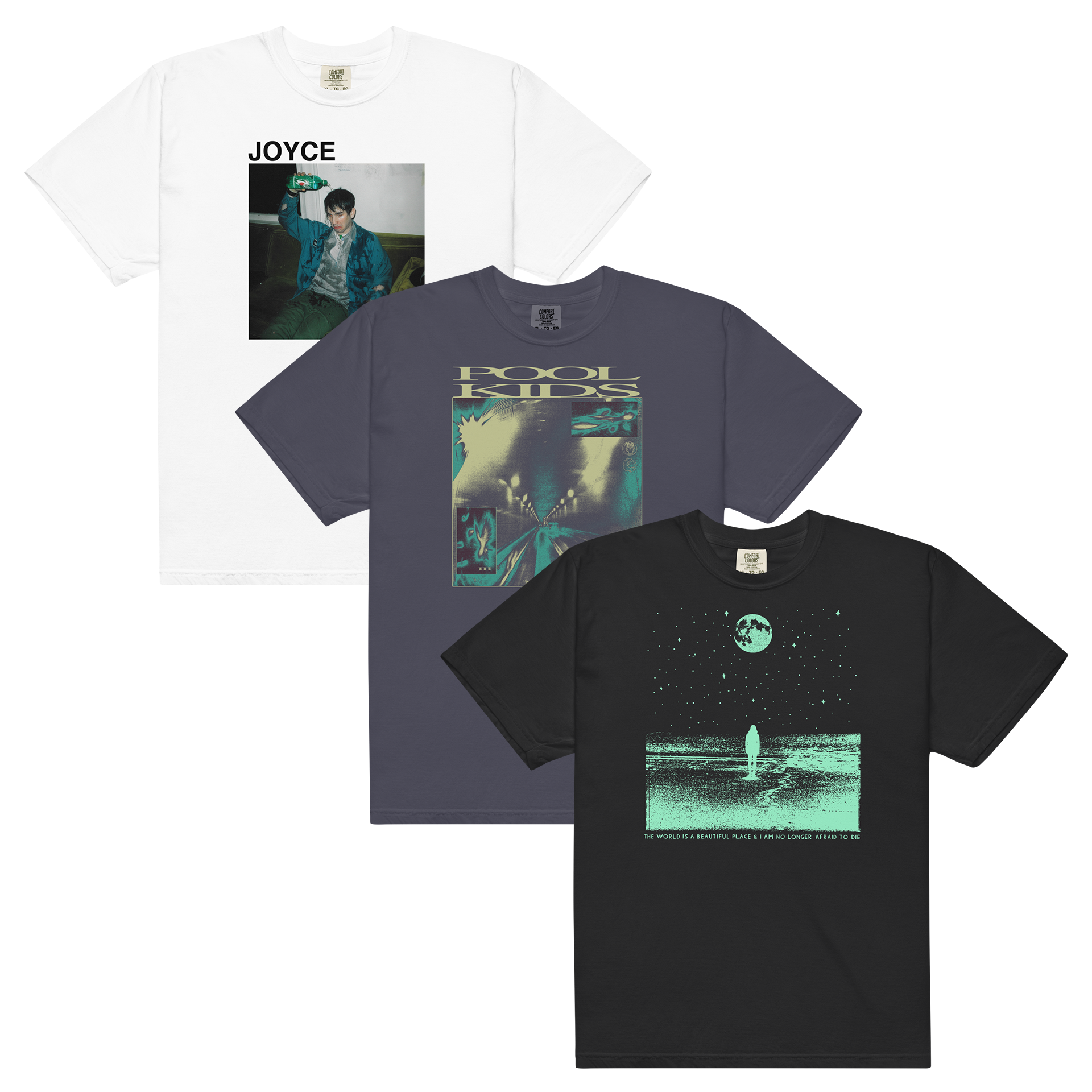 joyce-manor-pool-kids-twiabp-lot-3-t-shirts-coton image 1