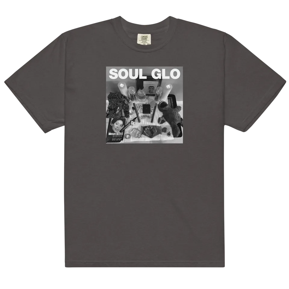 soul-glo-diaspora-problems-t-shirt-gris-fonc-coton image 1